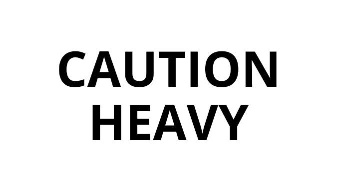 Caution Heavy Sticker | Caution Heavy | ikartzshop