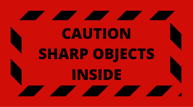 Caution Sharp Objects Inside | ikartzshop