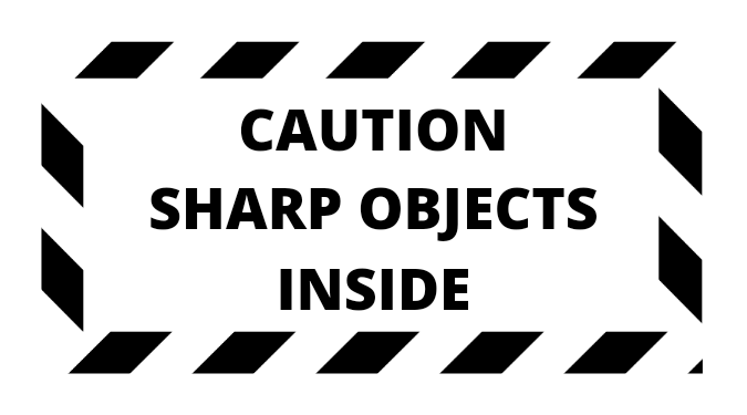 Caution Sharp Objects Inside | ikartzshop