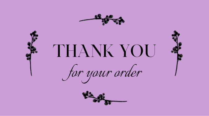 Thank You For Your Order Sticker | ikartzshop