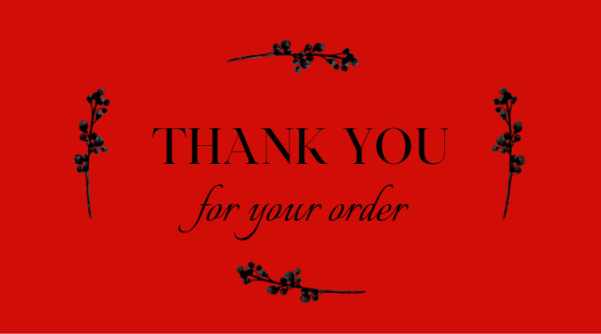 Thank You For Your Order Sticker | ikartzshop