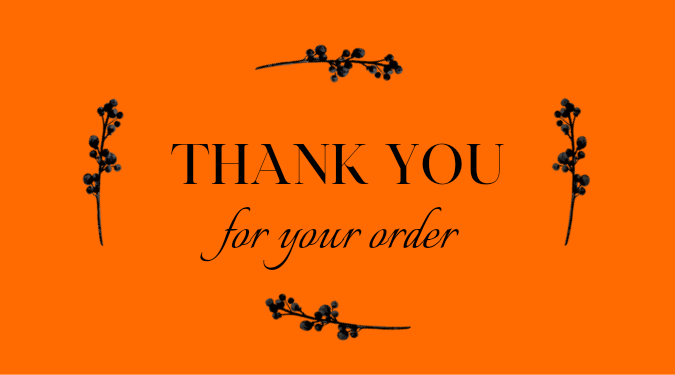 Thank You For Your Order Sticker | ikartzshop