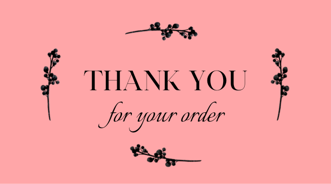 Thank You For Your Order Sticker | ikartzshop