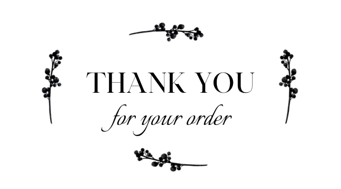 Thank You For Your Order Sticker | ikartzshop