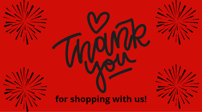 Thank You For Shopping With Us ! Sticker | ikartzshop