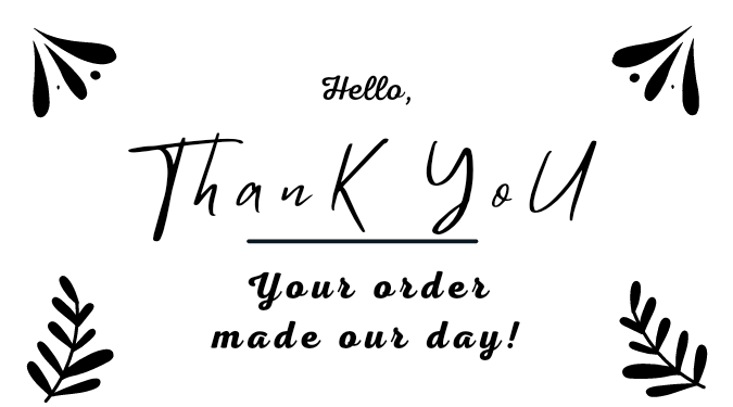 Thank You Your Order Made Our Day Sticker | ikartzshop